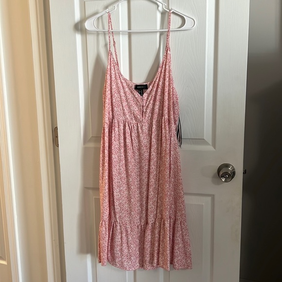 Pink&white Floral Dress 👗 - Picture 1 of 6